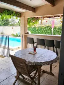 Holiday apartment with BBQ, terrace & pool | Pool view - Image 2