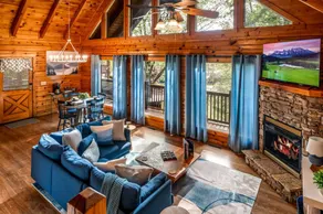 Romantic Smoky Mountain Cabin with Hot Tub, Scenic Views & Game Loft near Pigeon Forge, Tennessee - Image 2