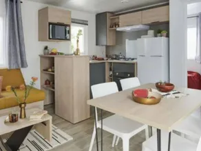 Familienfreundliches Mobilheim mit Terrasse und beheiztem Pool - Image 5