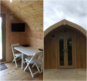 Original Wooden Camping Pods with Kitchenette on Farm in Somerset, England - Image 5