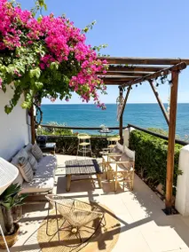 Beachfront Boho Chic I – Colorful Townhouse with Sea Views and Pools - Image 4