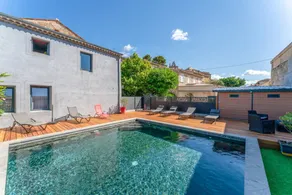 Holiday home with terrace, garden & pool | Garden view - Image 3