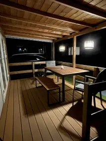 Chalet with garden, BBQ & pool | Garden view - Image 2