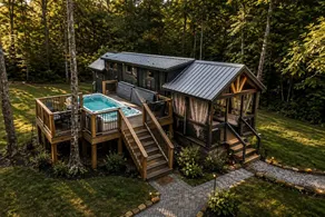 Scenic Mountain Cabin with Lake Access and Waterfall Views near South Cumberland State Park Tennesse - Image 2