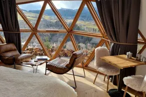 Romantic Geodesic Dome Escape With Panoramic Mountain Views in Grand Est, France - Image 2