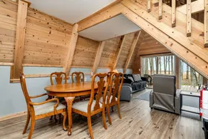 Lofted A-Frame Cabin with Direct Lake Access and Equipped Deck in Michigan - Image 4
