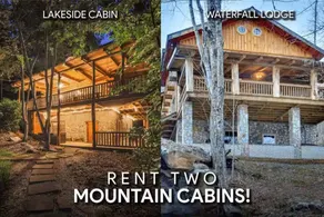 2 Cabins on Private Pond Sleeps 30 Sauna Hot Tub - Image 2