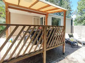 Mobile home with terrace & heated pool - Image 5