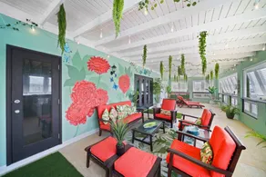 Dedicated room with pool, terrace & garden | Pool view - Image 5