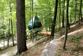 Unique Air Drop Pod Rentals for Treetop Glamping in Quebec - Image 3