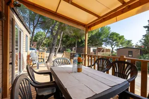 Agréable camping convivial et familial avec terrasse, barbecue et internet haut débit | Vue plage | Proche de la plage | Avec animaux acceptés - Image 2
