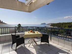 Penthouse 2BR in Central Moraira, Panoramic Sea Views, 150m from Beach, Terrace, WiFi, Parking - Image 2