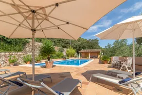 Fully equipped apartment with terrace, barbecue & private pool | Pool view - Image 4