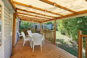 Mobil home avec terrasse, piscine chauffée et jardin | Vue rivière - Image 2