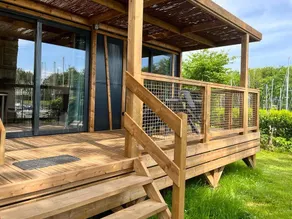 Chalet with heated pool & terrace | River view - Image 4