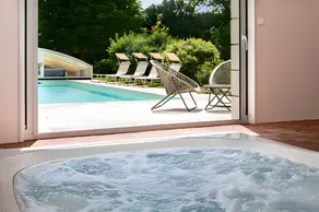 Voll ausgestattetes gemütliches Landhaus mit Garten, beheiztem Pool und Whirlpool | Gartenblick - Image 4