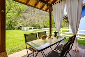 Holiday home with garden, terrace & BBQ | Garden view - Image 2