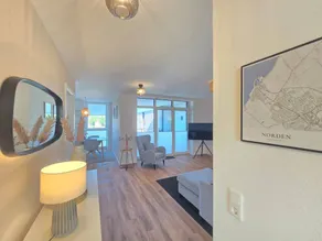 Modernes Ferienappartment Nordseenixe mit Sauna, Balkon und Meerblick in Norden - Image 4
