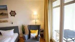 With a view of the sea and a terrace, access to the pool and sauna - Sea View Apartment 63 - - Image 4
