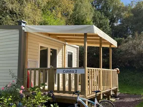 Mobilheim mit Terrasse und beheiztem Pool | Gartenblick | Haustierfreundlich - Image 4