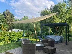 Tent with heated pool & hot tub - Image 4