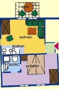 Apartment mit Terrasse und Grill - Image 4