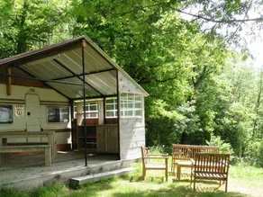 Wohnwagen mit Terrasse und beheiztem Pool | Bergblick | Haustierfreundlich - Image 4