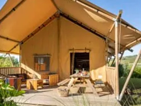 Lovely tent with heated pool & terrace | Beach nearby | Pets allowed - Image 4
