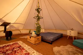 Preston Nature Escapes in Bell Tent with Private Wood Fired Hot Tub - Image 2