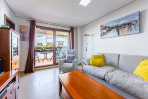 Flat with heated pool, garden & jacuzzi | Sea view - Image 3