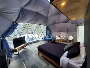 Ecological Lakefront Oasis near the Ouareau Forest Regional Park, Perfect for a Glamping Retreat in a Geodesic Dome - Image 5