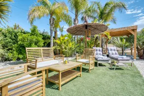 Appartement avec barbecue, jardin et terrasse | Vue jardin - Image 3