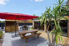 Holiday home with BBQ, garden & private pool - Image 2