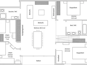 Appartement entièrement équipé avec jardin, piscine et barbecue | Vue montagne - Image 2