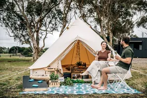 Experience Glamping Magic: Bell Tents for Couples and Families near Melbourne - Image 3