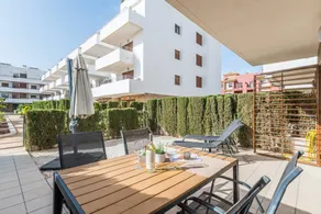 Family-friendly flat with terrace, pool & hot tub | Garden view - Image 3