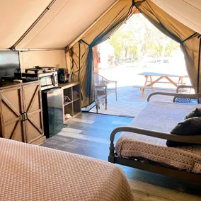 Glamp Like Never Before: Safari Tent Rental Paradise in Cibolo, Texas - Image 2
