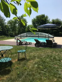 Lodge with terrace, pool & garden | Garden view - Image 4