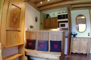 5m from ski slopes, 6th floor, view resort, balcony, tv, ski locker, 55m², Valmorel - Image 3