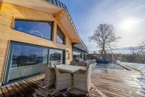 Chalet with private pool, sauna & terrace | Pool view | Pets are welcome - Image 3
