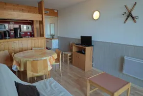 À 200m des pistes de ski, 11er étage, vue montagne, balcon, télévision, 28m², Les Arcs - Image 2
