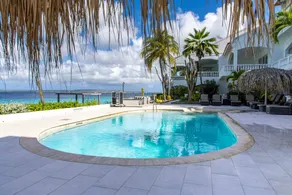 Charming apartment with terrace, barbecue & pool | Pool view - Image 5