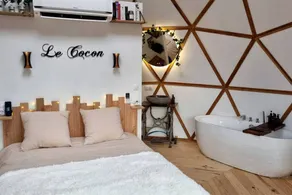 Romantic Geodesic Dome Escape With Panoramic Mountain Views in Grand Est, France - Image 4