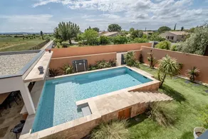 Holiday home with garden, terrace & pool | Garden view - Image 2