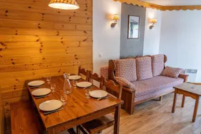 Resort center, 2nd floor, fitness, swimming pool, sauna, balcony, tv, ski locker, 37m², Les Orres - Image 2