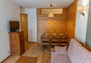 Resort center, 2nd floor, fitness, swimming pool, sauna, balcony, tv, ski locker, 37m², Les Orres - Image 4