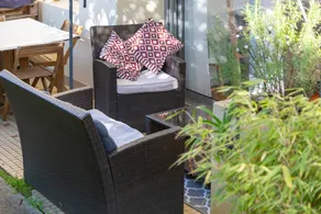 Child-friendly apartment with garden, terrace & BBQ | Garden view | Next to the beach - Image 3