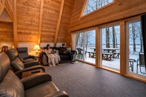 Lofted A-Frame Cabin with Direct Lake Access and Equipped Deck in Michigan - Image 2