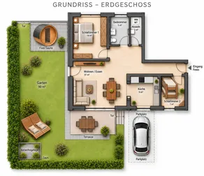 Child-friendly flat with garden, terrace & sauna | Garden view | Pets are welcome - Image 4