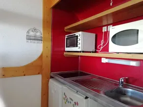 À 200m des pistes de ski, 11er étage, vue montagne, balcon, télévision, 28m², Les Arcs - Image 4